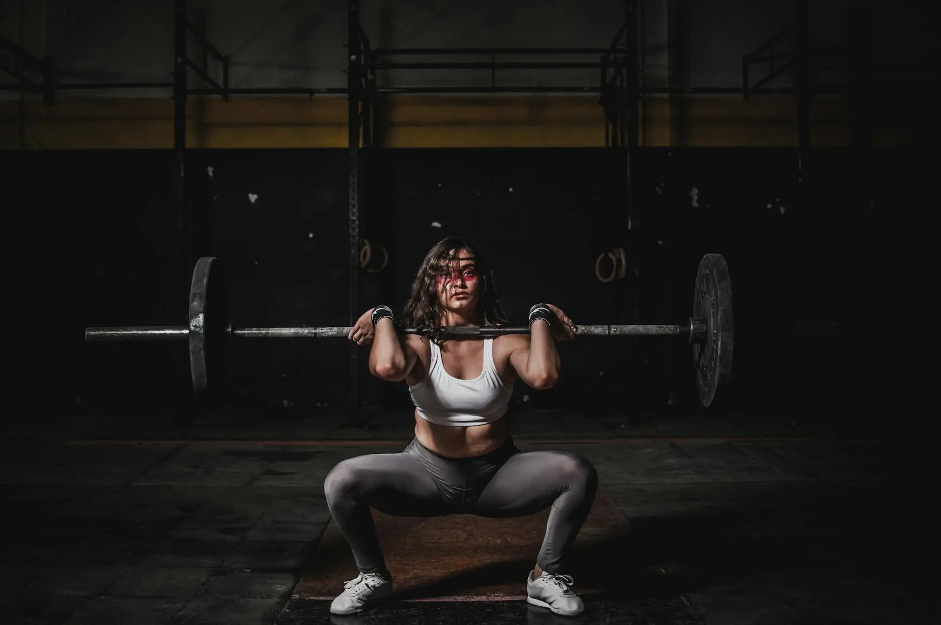 Woman lifting barbell