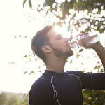 Man drinking water